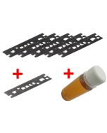 Pack Zen+ tous bois 30mm: 5 lames chrome + 1 lame carbure + huile